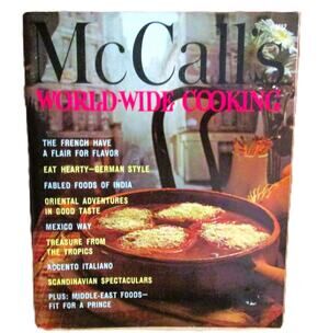 McCall's World-Wide Cooking Cookbook 1965 International Recipes French Oriental